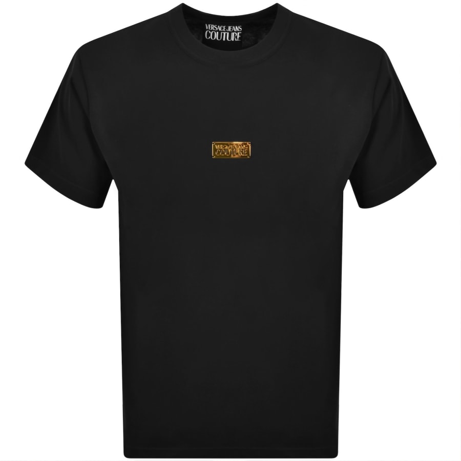 Versace Jeans Couture Metal Logo T Shirt Black | Mainline Menswear us